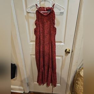 Who What Wear pink leopard halter dress size XXL